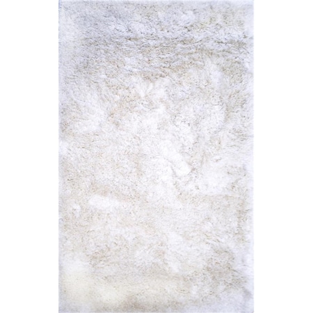 Dynamic Rugs Luxe Collection 3 X 5 In. Solid Rectangle Rug- Ivory LU354201100